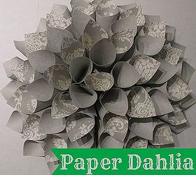 paper dahlia decor craft, crafts