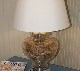 cottage revival, home decor, Adding some rope to this plain lamp for a nautical feel