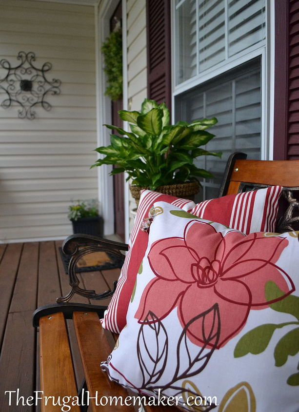 front porch makeover, decks, flowers, home decor, porches, Love having seating out there now adds beauty and function
