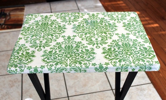 upcycle an old tv tray into a craft table, crafts, decoupage