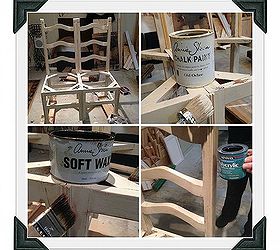diy chair bench, painted furniture, repurposing upcycling, woodworking projects, Annie Sloan Paint treatment