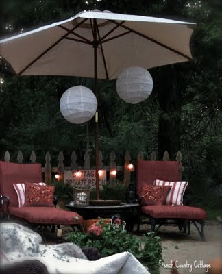 this is kmart with a french cottage twist outdoor living areas makeover, home decor, outdoor living
