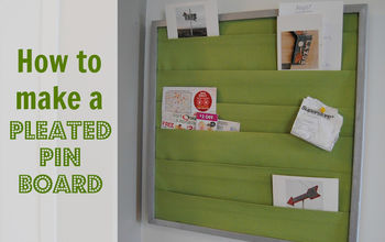 How to make a pleated pin board