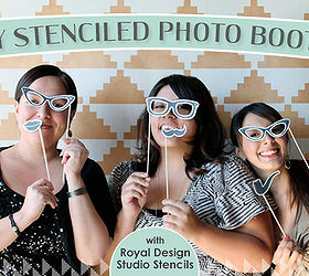 stencil how to wedding photo booth backdrop, crafts, painting, See the full how to here