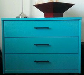1960 s turquoise and black dresser, home decor, painted furniture