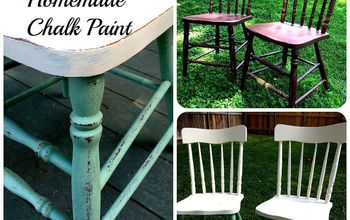 Homemade Chalk Paint & Chair Makeover