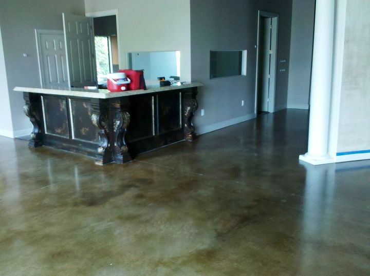 featured photos, Commercial floor staining project in Alpharetta