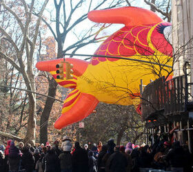 id needed re characters in entertainment, seasonal holiday d cor, thanksgiving decorations, An unidentified fish marches swims out of water in Macy s 2013 Thanksgiving Parade View Eight at CPW Image featured