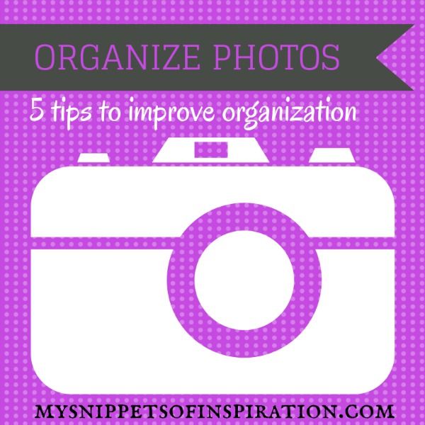 organize photos, organizing