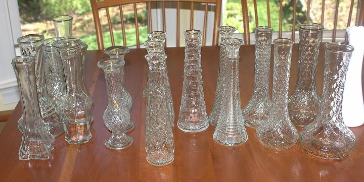 vintage finds for a future booth, I found all of these vases in a dumpster