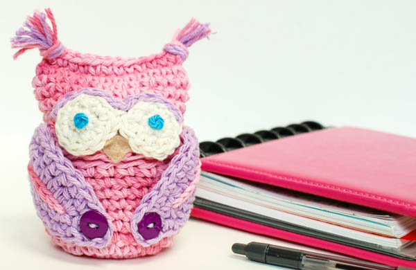 owl apple cozy, crafts
