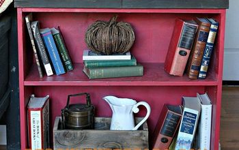 Cheap Bookshelf Makeover Using Scrap Wood and Casters