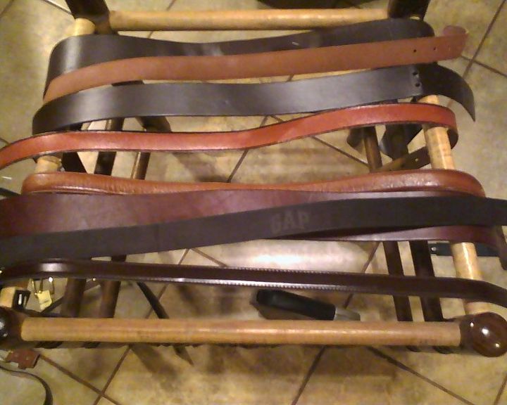 renewed rush seat chairs, painted furniture, repurposing upcycling, 2 Layout belts in the order you want your colors to go throughout and to make sure your belts will reach across to attach