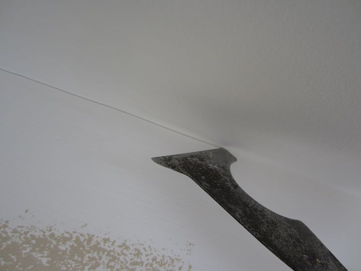 pinte uma linha reta no truque do teto