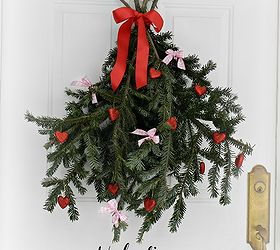 recycled christmas tree into valentine swag wreath, crafts, repurposing upcycling, seasonal holiday decor, valentines day ideas, wreaths, 2014 vwesion