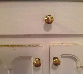 what s the easiest way to spruce up my kitchen cabinets, Worn and peeling paint