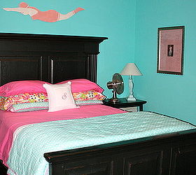 tiffany blue girl s room, bedroom ideas, home decor, The wall colour was matched from a Tiffany s box