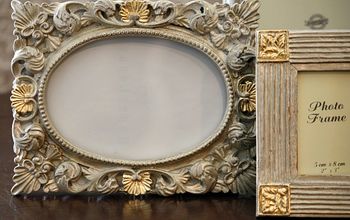Transform Old Frames with Spray Paint & Gold Leaf.