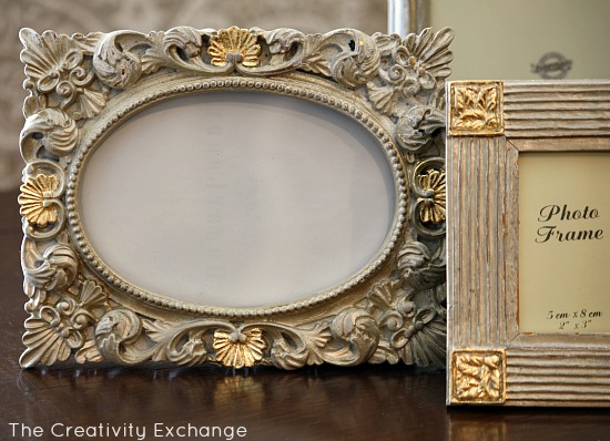 transform old frames with spray paint amp gold leaf, crafts, Transform old frames with spray paint and gold leaf