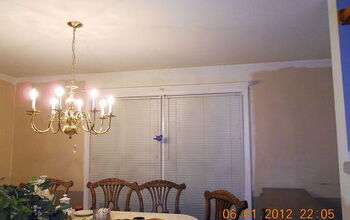 took old wallpaper off updated dining room
