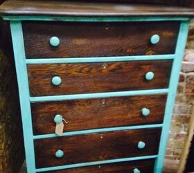 refinished this baby, painted furniture, After