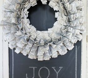 DIY Starburst Recycled Paper Wreath