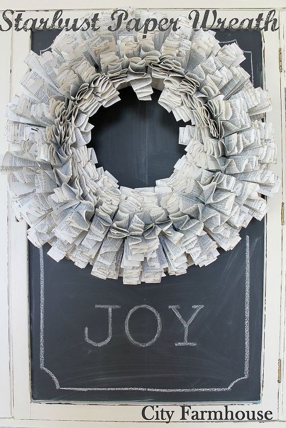 diy starburst recycled paper wreath, crafts, electrical, wreaths