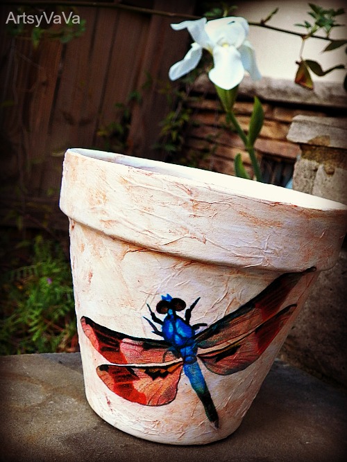 make your own custom flower pots, crafts