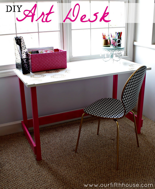 diy little girl s art desk, diy, painted furniture