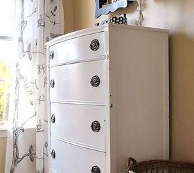 girls budget bedroom makeover, bedroom ideas, home decor, Re finished dresser and neutral paint