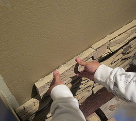 how to install faux stone on a inside wall, concrete masonry, diy, how to, wall decor, Start from the bottom and work your way up to the ceiling This will ensure that the seams on the next row will line up