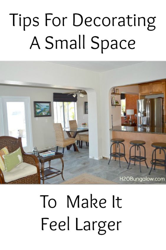 tips for decorating a smal space to feel larger, dining room ideas, home decor