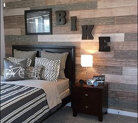 decorative wall treatments, home decor, painting, wall decor, Faux plank wall painted for Terri Kemp Interiors