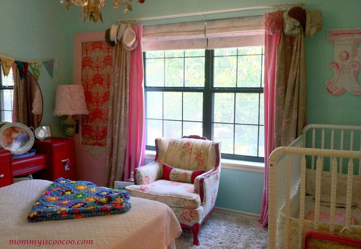 a thrifty transitional little girls bedroom, bedroom ideas, home decor