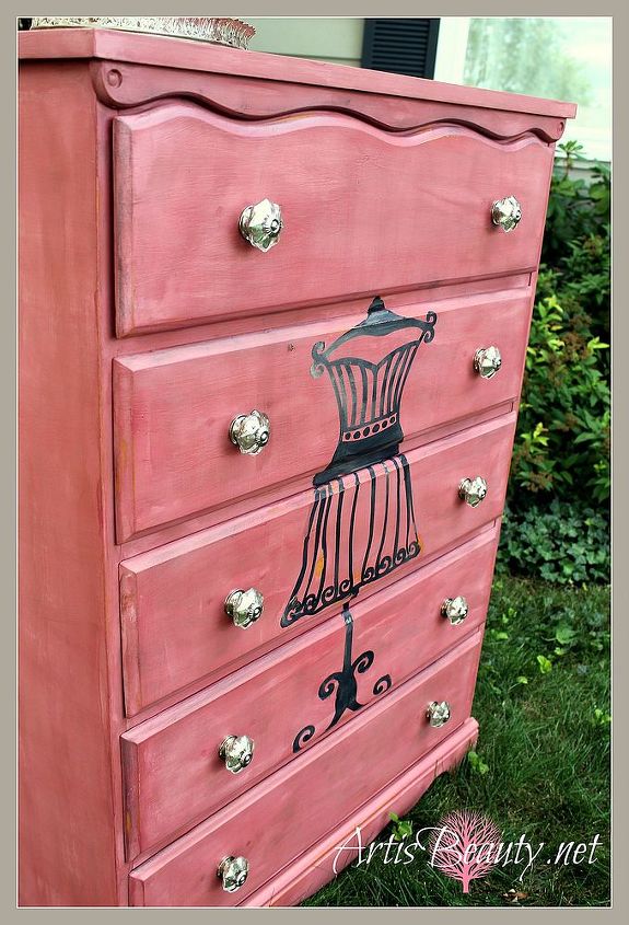 discarded dresser turned dress form beauty, painted furniture, I am in love with how it turned out I hope you love it too