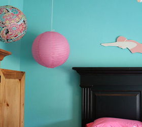 tiffany blue girl s room, bedroom ideas, home decor, The paper lanterns are from PB teen