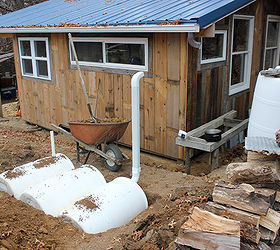 winter water catchment solutions, go green, home maintenance repairs, how to, plumbing, Burying barrels underground
