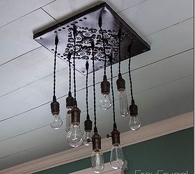 How To Make A Bare Edison Bulb Chandelier