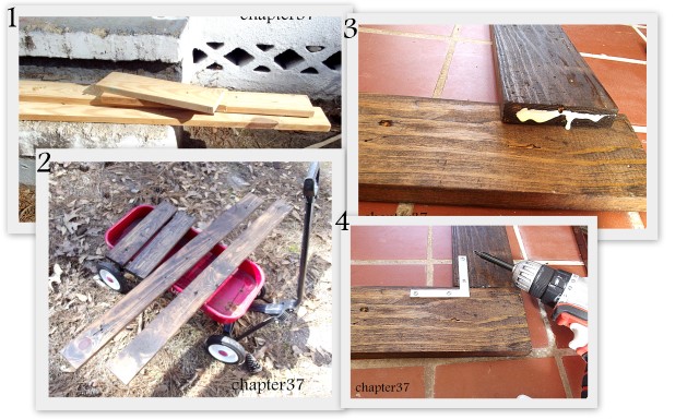 use scrap wood to make an easy picture frame, crafts, home decor, repurposing upcycling, woodworking projects, Cut it stain it glue it attach it easy as easy can be