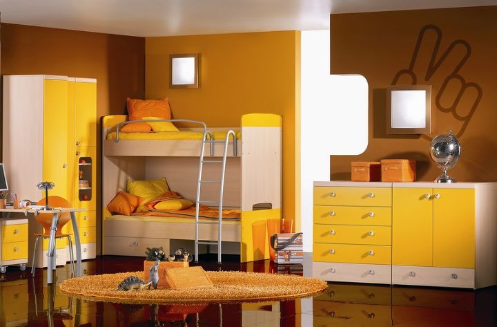 children s furniture go yellow, bedroom ideas, home decor, painted furniture