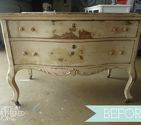 a french dresser makeover, painted furniture
