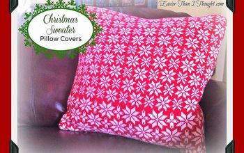 Christmas Sweater Envelope Pillow Covers