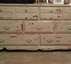 distressed furniture, chalk paint, painted furniture, This is a 1990 dresser that I thought had to go but I instead distressed it I love they way it turned out I had fun working on it