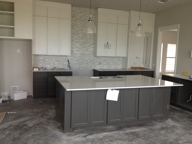 white and gray kitchen, countertops, kitchen design, kitchen island