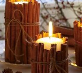 do a christmas decoration by yourself, crafts, seasonal holiday decor, Christmas Candle You need only Candle innamon and Twine for Doing This