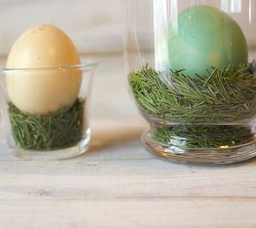 make your own faux fresh green grass vase filler, christmas decorations, easter decorations, seasonal holiday d cor