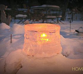 ice candle holder for outdoor decor, seasonal holiday d cor, Ice candle holder
