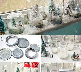 do a christmas decoration by yourself, crafts, seasonal holiday decor, Snow paperweight You have to take one jar little Christmas tree and fake snow It is very easy to doing one of these isn t it