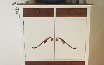 The Dreaded Purple Dresser Makeover -  More or less wood?