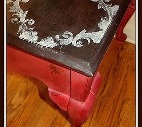 1 table makeover from trashed to treasured, home decor, painted furniture